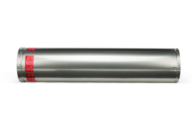 48" Double Wall Wood Burning Pipe