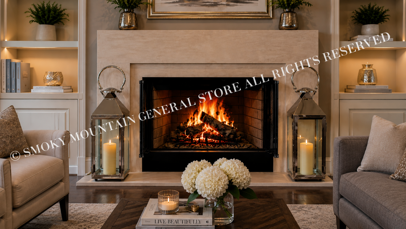 radiant wood burning fireplace