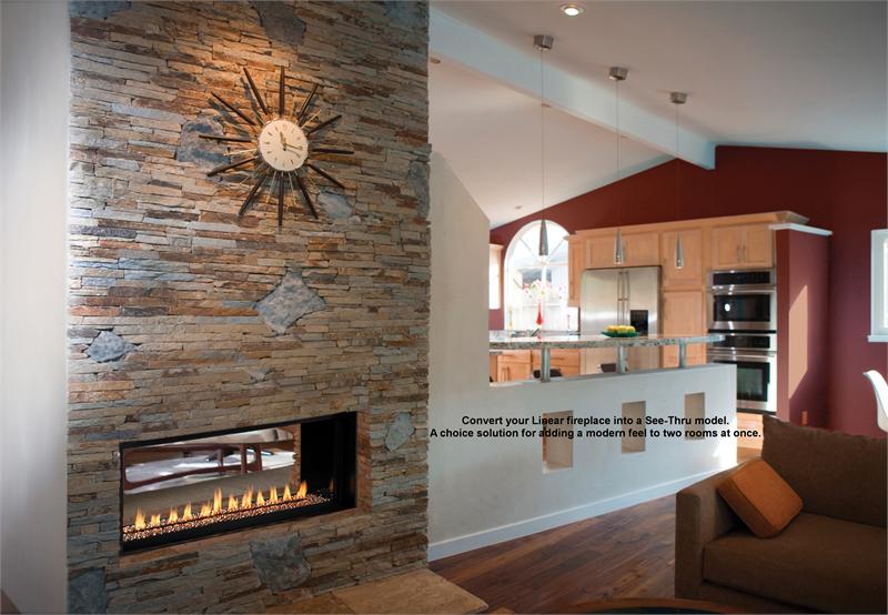 Direct Vent 43" Superior Linear Venice Lights Fireplace DRL4543 IHP FMI VLDV43