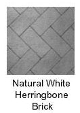 BL36HS J0189 36" Refractory Brick Liner Kit, Herringbone Pattern, Almond White