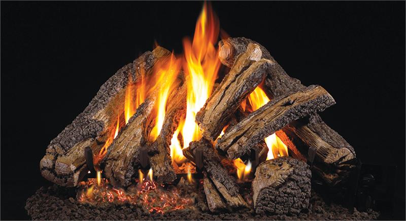 WCFG46-30 Peterson Real Fyre Western Campfyre Vented Gas Logs Set with G46 Series Burner