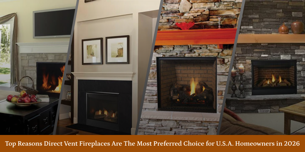 Top Reasons Direct Vent Fireplaces Are The Most Preferred Choice for U.S.A. Homeowners in 2026