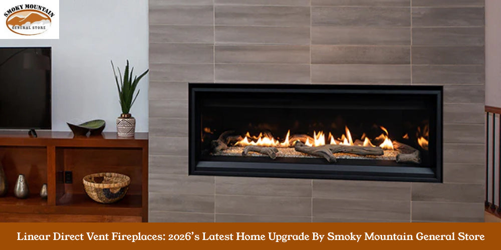 Linear Direct Vent Fireplaces: 2026’s Latest Home Upgrade By Smoky Mountain General Store
