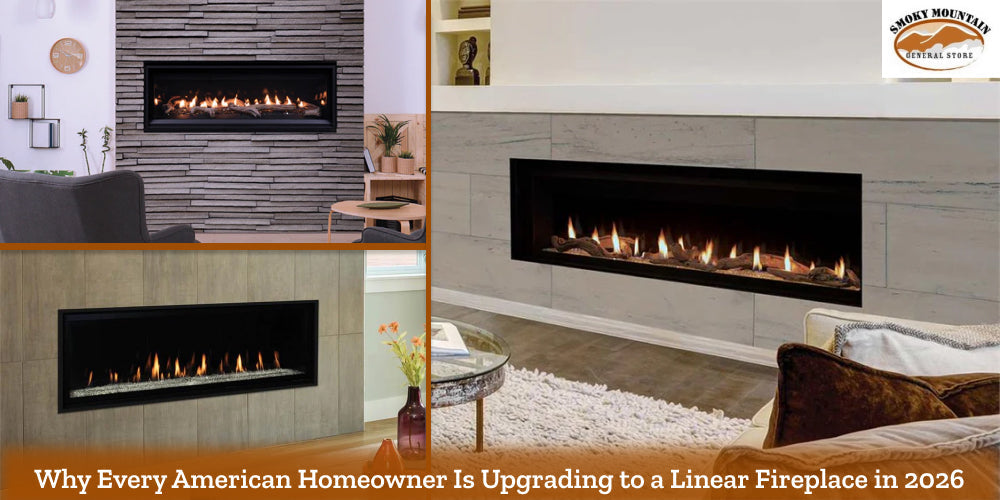 linear  fireplace