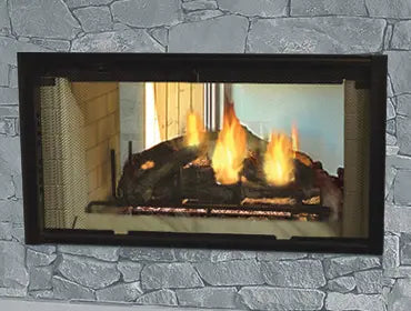 Wood Burning See Through Fireplaces