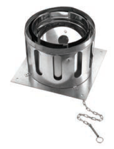 Anchor Plate w/Damper DuraChimney II 10&quot; 