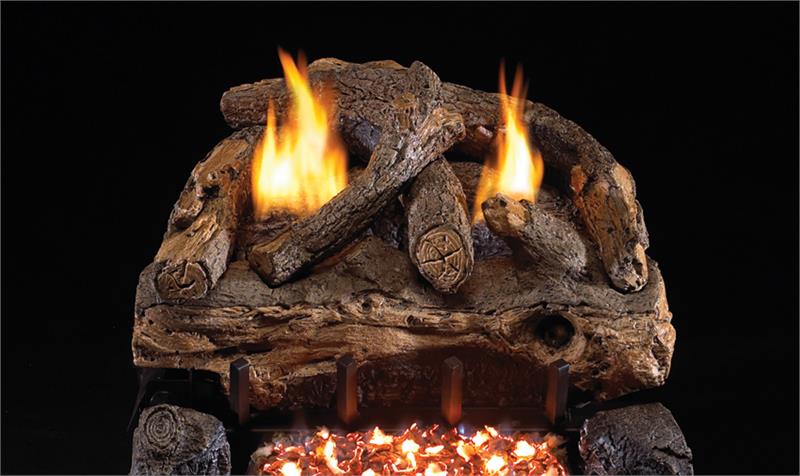 Evening Fyre Split Vent Free Gas Log Set with G18 Burner