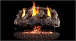 Real Fyre 24&quot; Charred Frontier Oak Vent Free Gas Log Set with G10 Burner