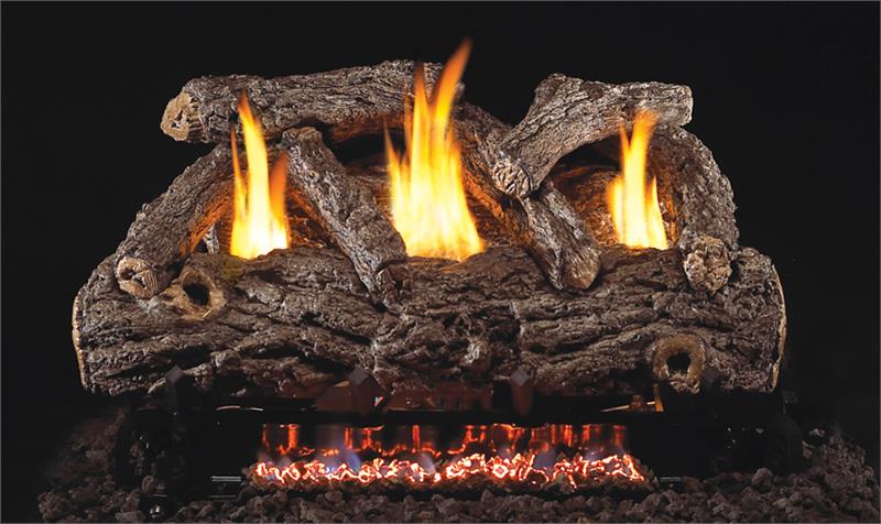 Golden Oak Designer Vent Free Gas Log Set with G9 Burner