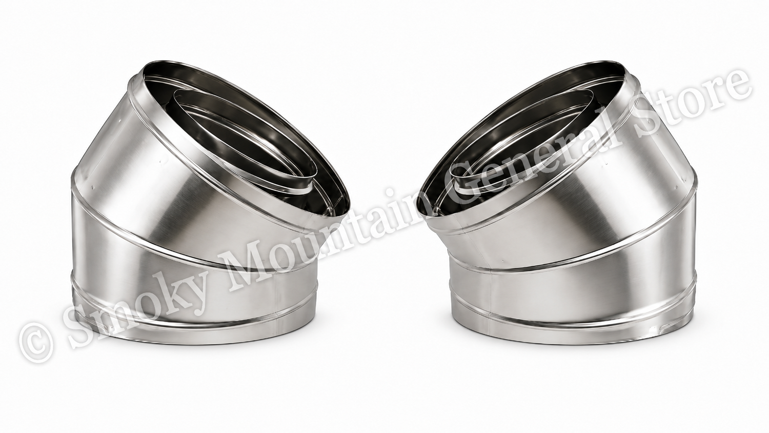 30E-12DM 30-Degree Offset and Return Elbow Set for Wood Burning 12DM Series Pipe F0937