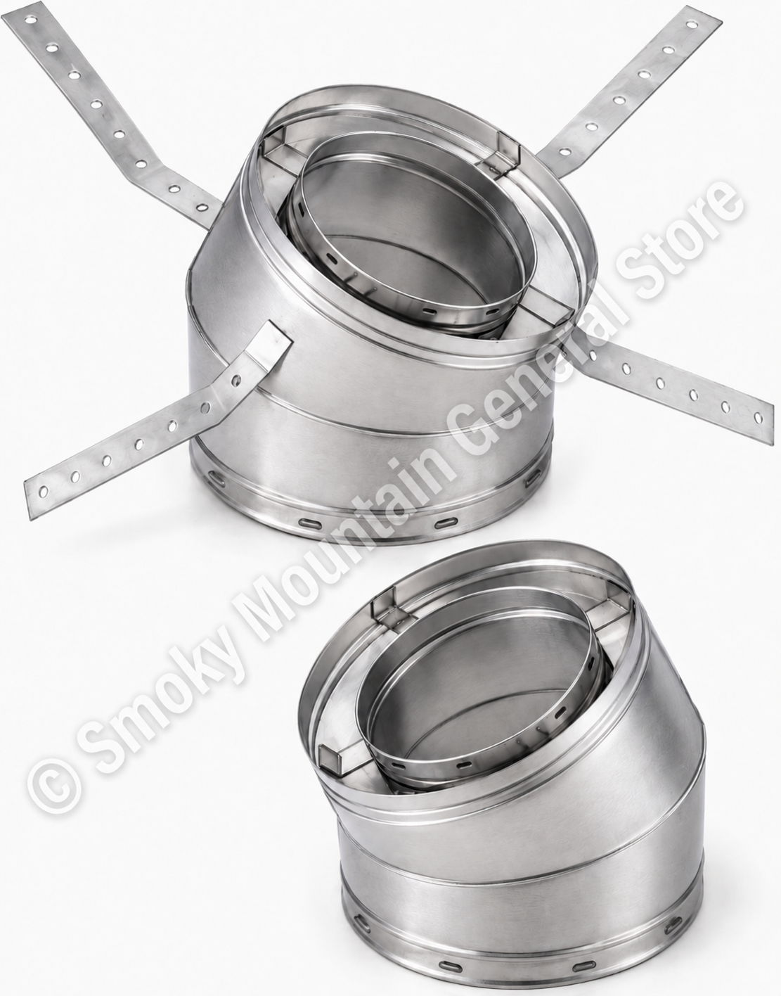 30E-12DM 30-Degree Offset and Return Elbow Set for Wood Burning 12DM Series Pipe F0937