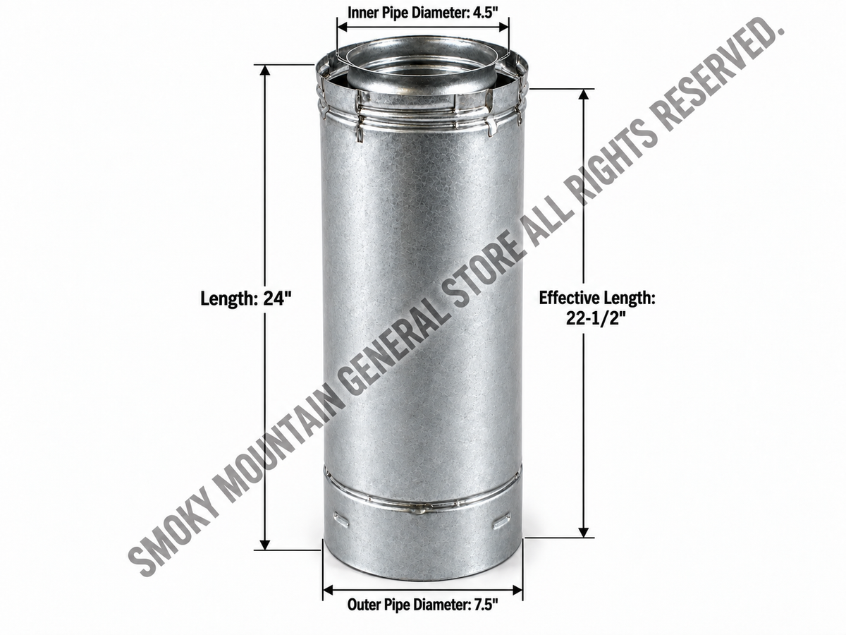 24" Lenght Section of Rigid Pipe