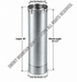 36" Length Section of Rigid Pipe