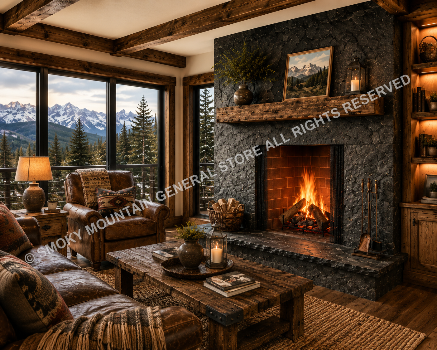Wood burning 42" fireplace