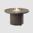 Round Beacon Firepit Table in MARBLEIZED NOCHE