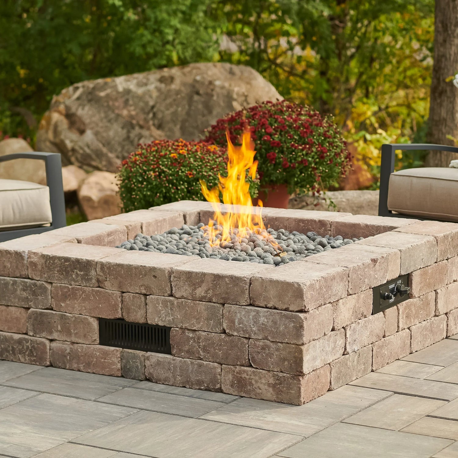 Outdoor Door Firepit Table