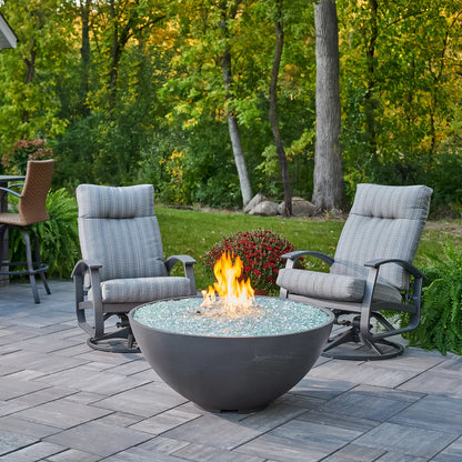 Round Gas Fire Pit Bowl The Cove 42&quot;