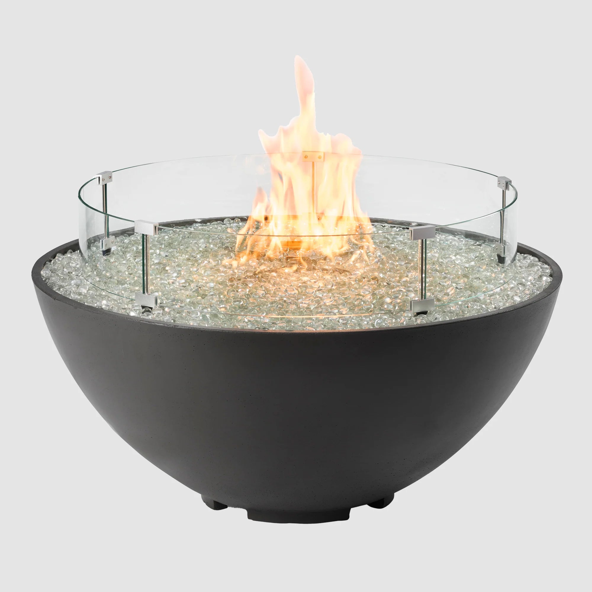 Round Gas Fire Pit Bowl The Cove 42&quot;