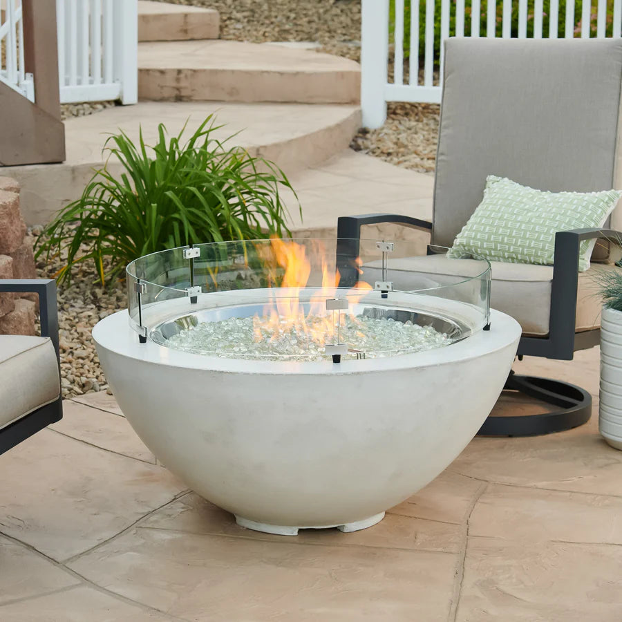 Round Gas Fire Pit Bowl The Cove 42&quot;