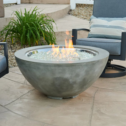 Round Gas Fire Pit Bowl The Cove 42&quot;