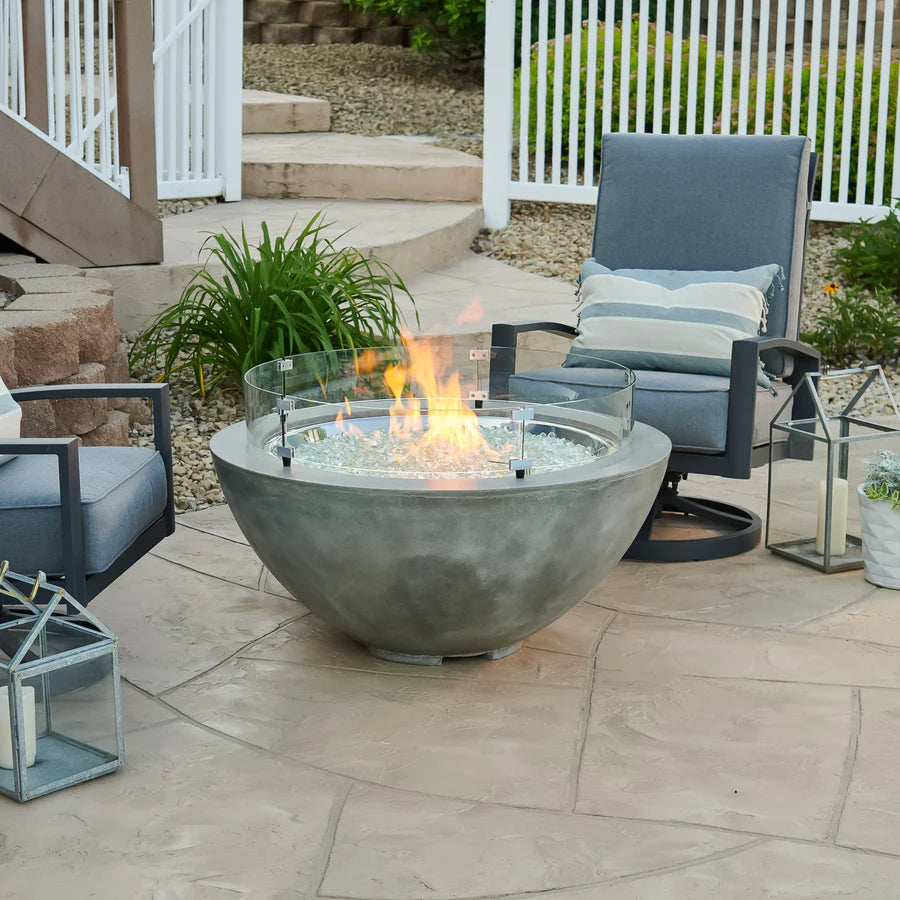 Round Gas Fire Pit Bowl The Cove 42&quot;