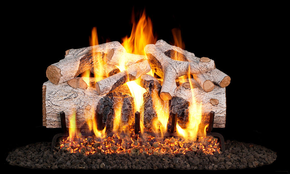 Charred Mountain Birch Vented Gas Log Set