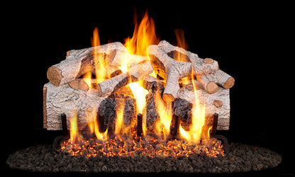 Charred Mountain Birch Vented Gas Log Set