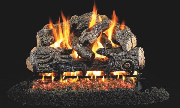 Charred Norther Oak Vented Gas Logs