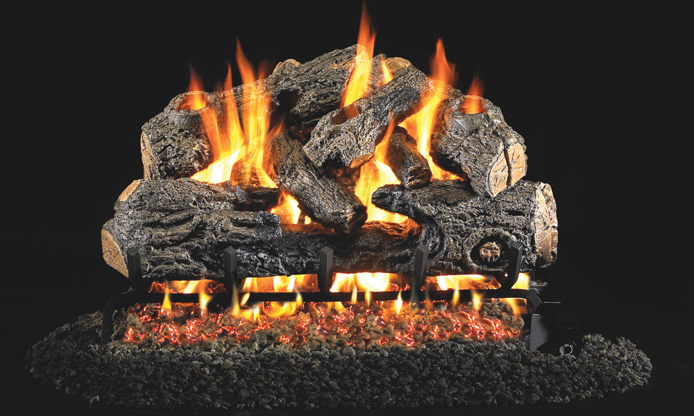Charred Northern Oak Vented Gas Logs