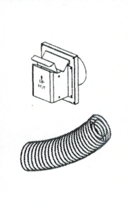 Flex Compact Termination Secure Direct Vent Kit with 18&quot; Compressed Flex Pipe F1799 SFKIT18CT