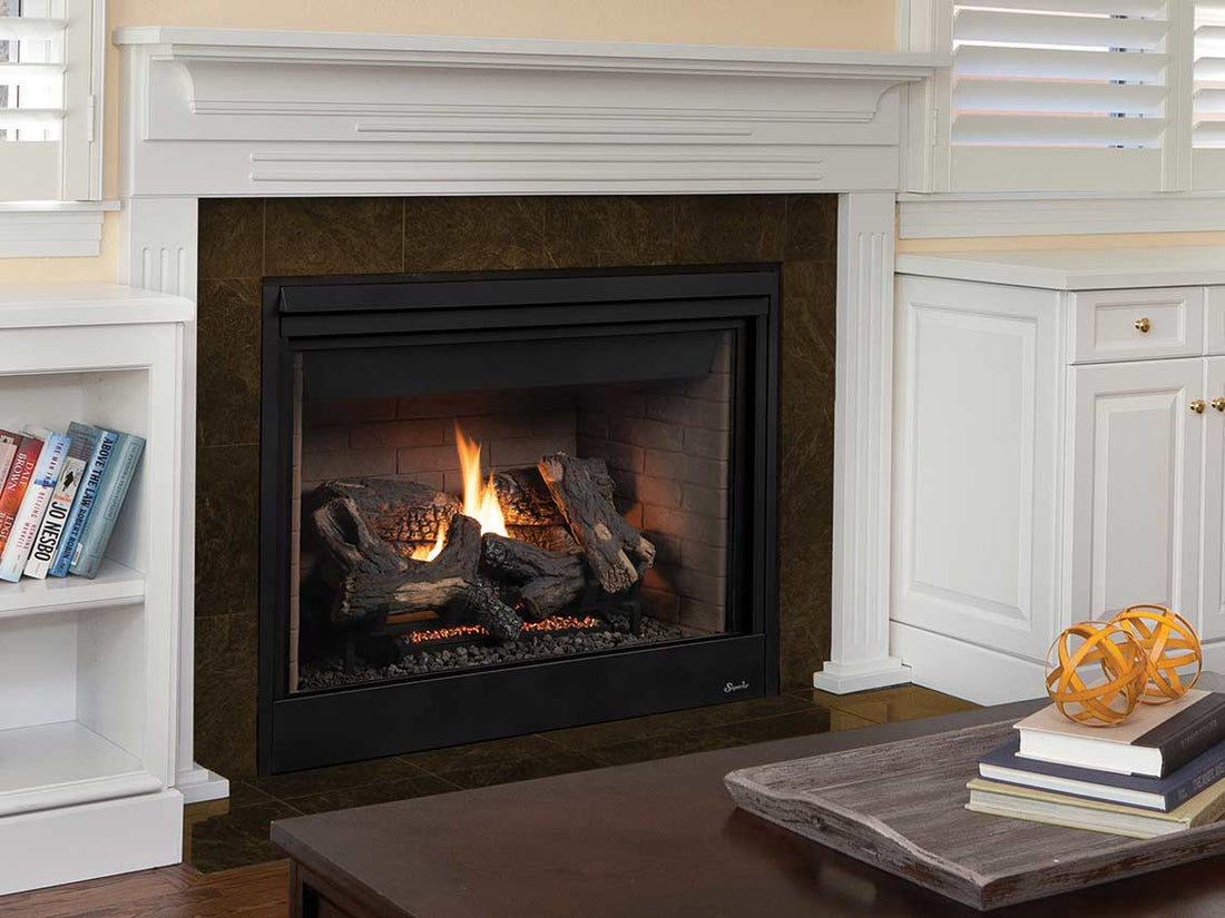 45" Direct Vent Custom Superior Full Size Deep Depth Complete Gas Log Fireplace DRT4045-C Series DRT4000 DRT4045 F4303 F4304