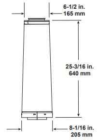 DVP to SLP 24&quot; Pipe Length Adapter 