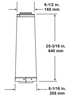 DVP to SLP 24" Pipe Length Adapter 