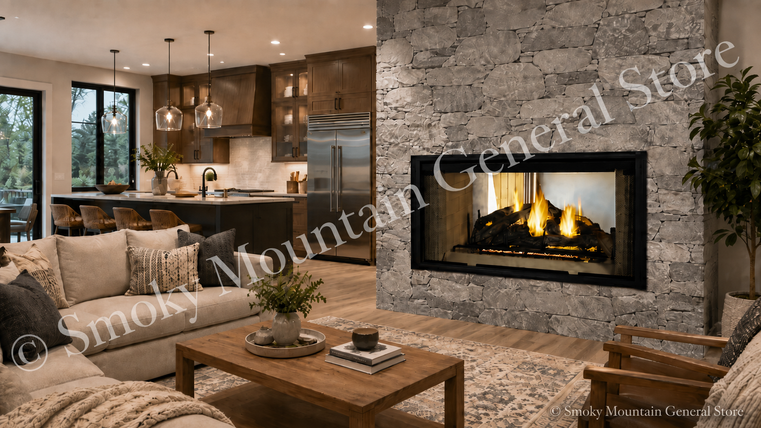 Deigner Series Fireplace See Thru