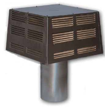 ET-8HT Square Top Termination with Slip Section High Temp Wood Burning 8HT Series Pipe F0892