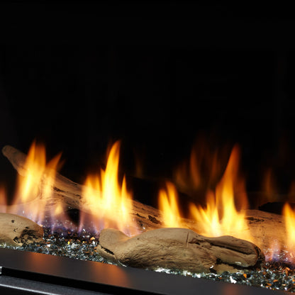 Driftwood log set detailed