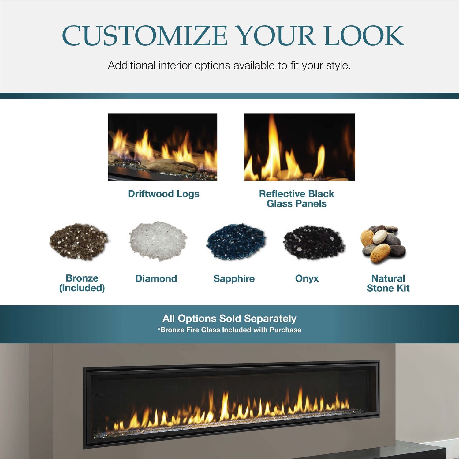 Interior Options for the Echelon II Fireplace
