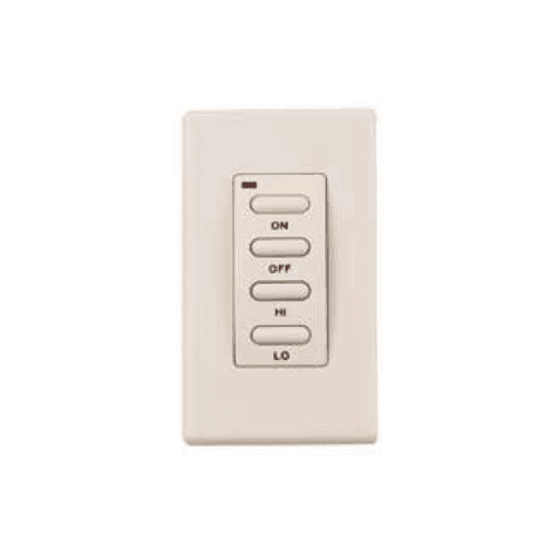 Wireless Wall Mount Remote with On/Off Hi/Low Electronic F2660 EF-WWRCK