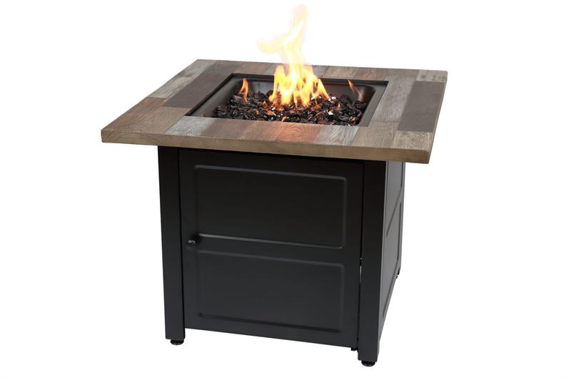 The Cayden Propane Gas Faux Wood Outdoor Firepit GAD15298ES