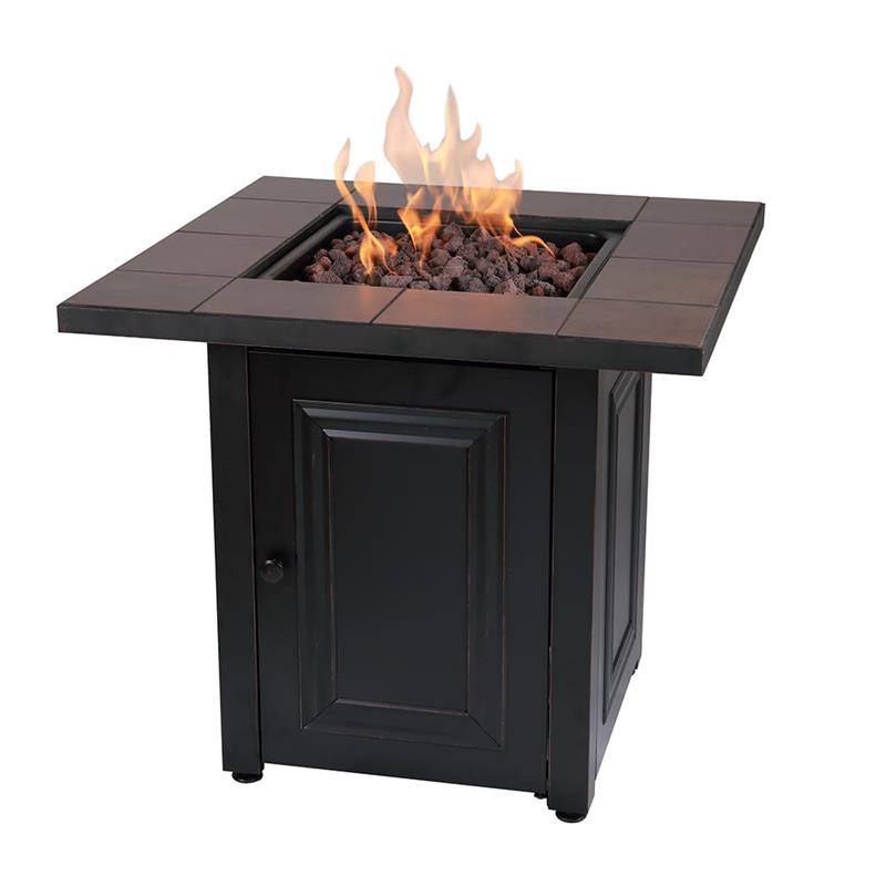 Vanderbilt Propane Gas Outdoor Ceramic Firepit Table GAD15411SP