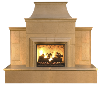 Outdoor Grand Cardova Fireplace by American Fyre Designs