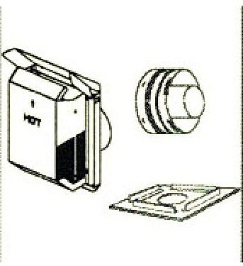 Direct Vent SV45HT-2 4.5/7.5 Horizontal Termination Kit Secure Rigid Vent Pipe H1968 SV45HT2