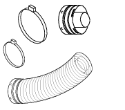 H7748 Direct Vent 4.5/7.5 Secure 36&quot; Flex Connector Kit H7748 FVK36