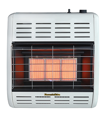 Infrared Plaque Grid 17,100 BTU Vent Free Wall Heater in Propane Gas by HearthRite HRW17TL