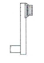 99L02 Direct Vent 4.5/7.5 Secure Rigid Vent Horizontal Riser Kit 14&quot; 99L02 SV45HRK14