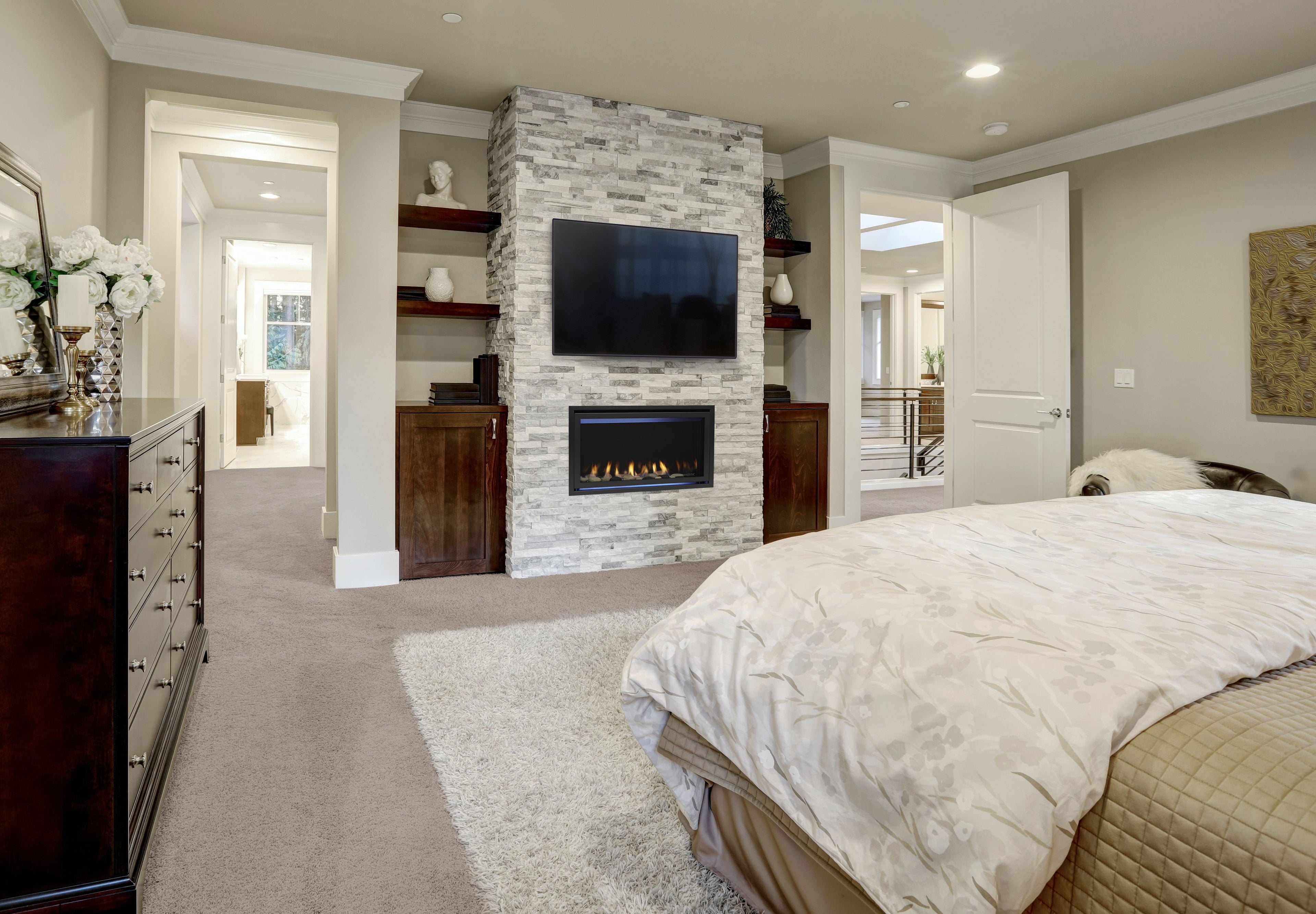 Linear Direct Vent 32&quot; Fireplace The Jade by Majestic JADE32