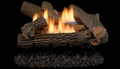 18&quot; Superior Crescent Hill Concrete Vent Free Gas Log Set with Dual Yellow Flame Burner LVD18CH VD1824