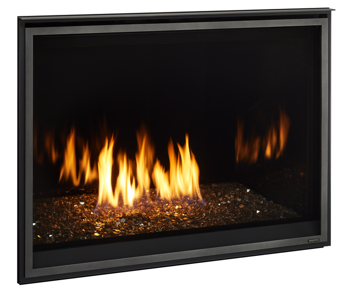 Meridian Modern Series Majestic 42&quot; Direct Vent Gas Fireplace with Intellifire Touch Ignition System