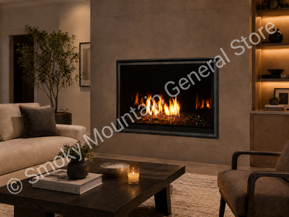 Meridian Modern Series Majestic 36" Direct Vent Gas Fireplace with Intellifire Touch Ignition System