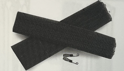 Replacement fireplace screens with pull coils